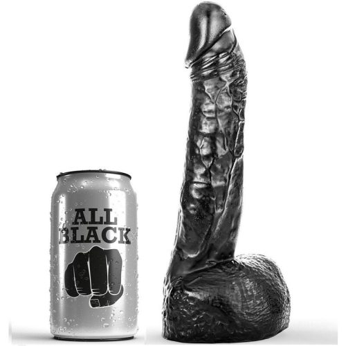 ALL BLACK - ÖKÖLVÍVÓ DILDÓ 20 CM