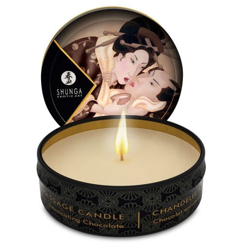 SHUNGA - MINI CARESS BY CANDELIGHT CSOKOLÁDÉ MASSZÁZS GYERTYA 30 ML