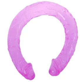 BAILE - érzéki dupla vízálló dildó lila 44,5 cm