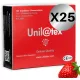 Unilatex Strawberry eperízű óvszer - 25x144 db