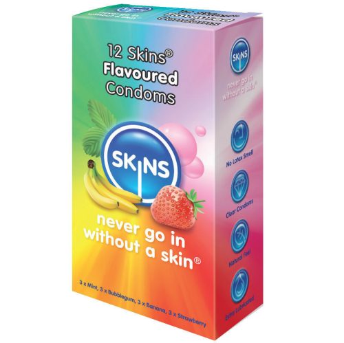 SKINS - ízesített óvszer csomag (12 db)