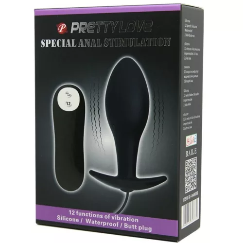Pretty Love – szilikon anális dugó 12 vibrációs móddal