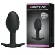 Pretty Love Silicone análdugó - fekete, 6,5cm