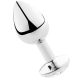 SECRETPLAY – transzparens alumínium anál plug 8 cm