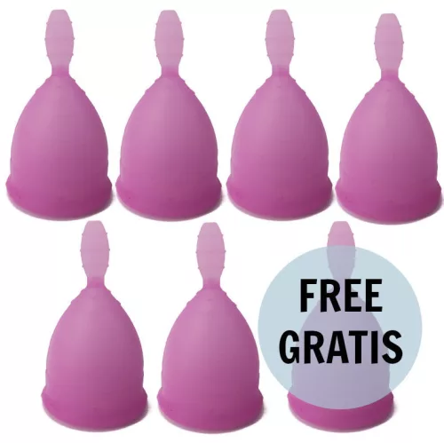 Nina Kikí – prémium menstruációs bögre, lila, méret L