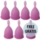 Nina Kikí – prémium menstruációs bögre, lila, méret L