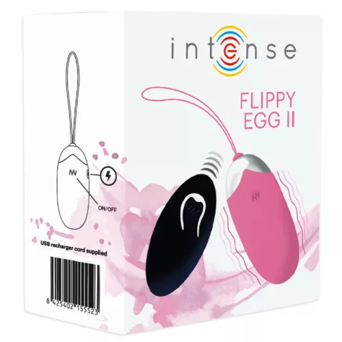 INTENSE Flippy II – vibráló tojás távirányítóval, rózsaszín