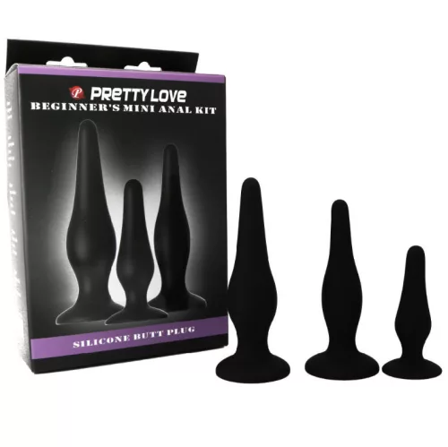 PRETTY LOVE – szilikon anál dugó kezdőszett