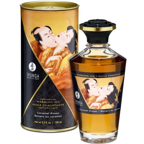 SHUNGA - ízesített masszázs olaj karamell aromával 100 ml