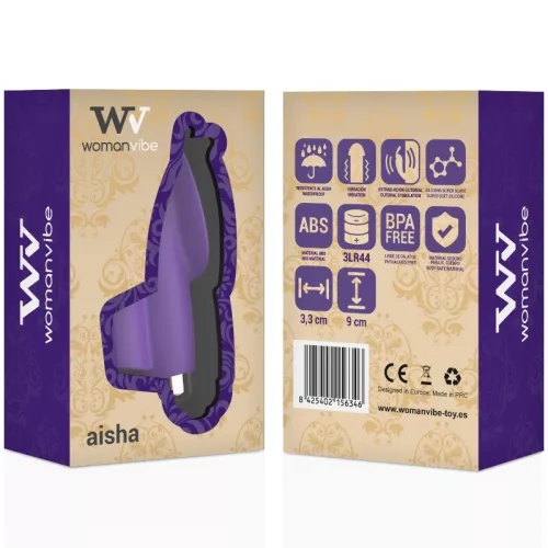 WOMANVIBE Aisha – szilikon ujjstimulátor prémium élményhez