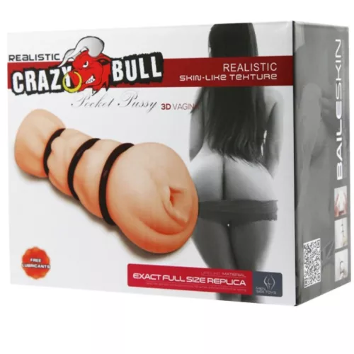 Crazy Bull művagina - szorítógyűrűkkel és élethű kialakítással