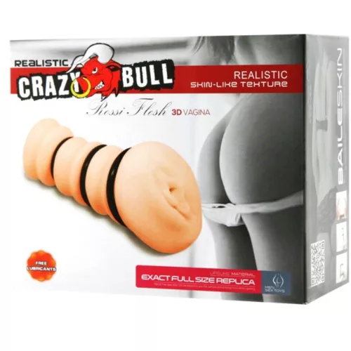 Crazy Bull 2-es modell művagina - szorítógyűrűkkel