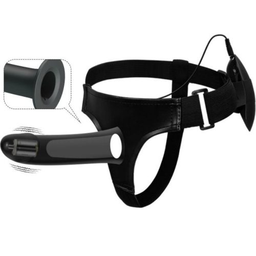 PRETTY LOVE - vibráló hallow dildós strap-on 17,3 cm