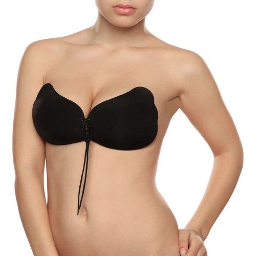 BYE-BRA – csipkés push-up melltartó Fekete C-kupás