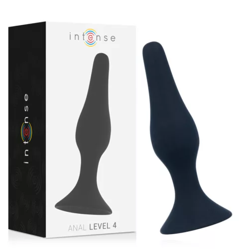 INTENSE - prémium anál vibrátor, 15,5 cm, fekete