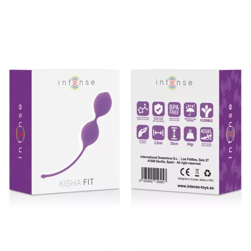 INTENSE Kisha Fit – szilikonos intim Kegel golyó lila