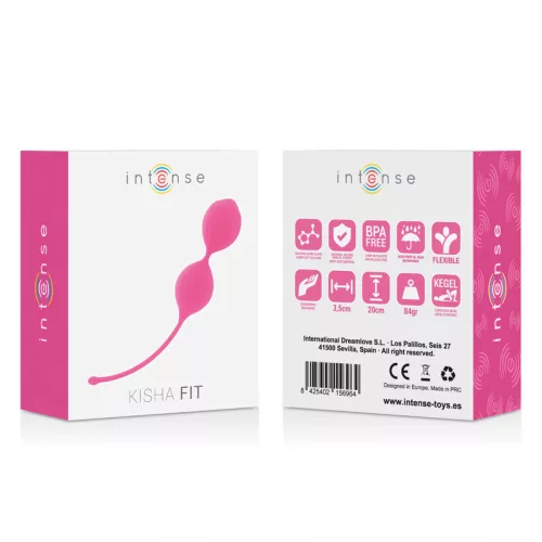 INTENSE - KISHA FIT prémium szilikon Kegel golyó fukszia