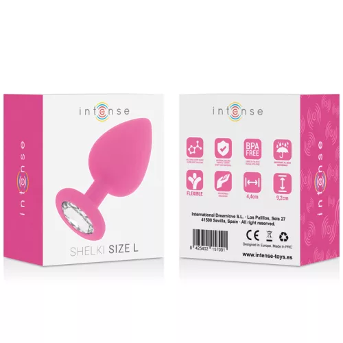 INTENSE - SHELKI L – prémium anális dugó fukszia színben