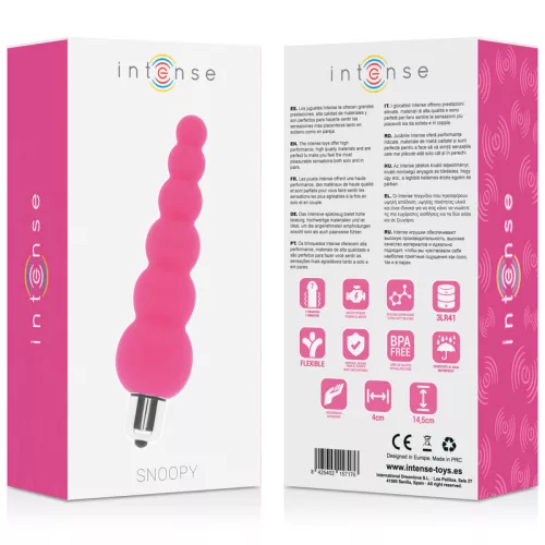 INTENSE Snoopy – 7 sebességes szilikon vibrátor - rózsaszín