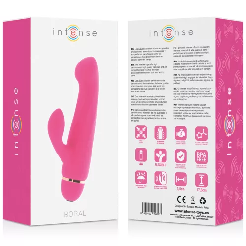 INTENSE – 20 sebességes szilikon vibrátor rózsaszínben