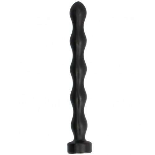 ALL BLACK - 32 cm anal golyós dugó prémium élményhez