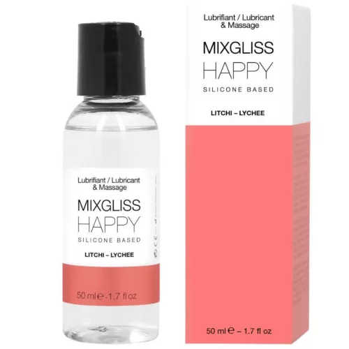 MIXGLISS Happy Litchi – prémium szilikon alapú síkosító 50 ml