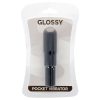 GLOSSY - elegáns zseb-vibrátor fekete színben