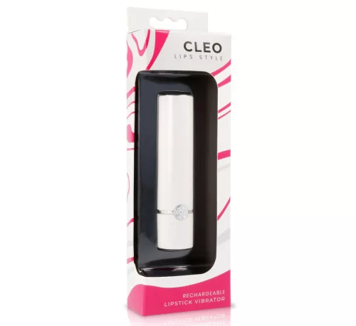 LIPS STYLE Cleo – prémium csiklóizgató fehér-rózsaszínben