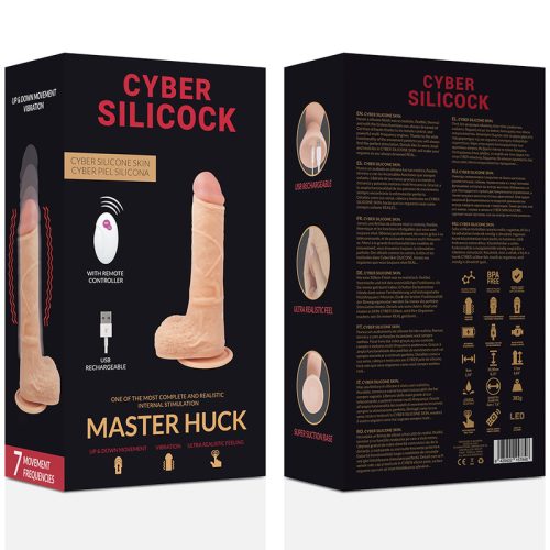 CYBER SILICOCK – távirányítós reális maszturbátor 20,9 cm