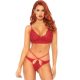 LEG AVENUE 2 RÉSZES SZETT CSIPKE BRALETTE ÉS TANGA S/M