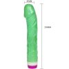 BAILE - 23 cm-es zöld vibrátor a gyönyör hullámaival