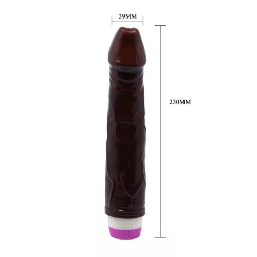 BAILE - érzéki hullámvibrátor 23 cm, barna