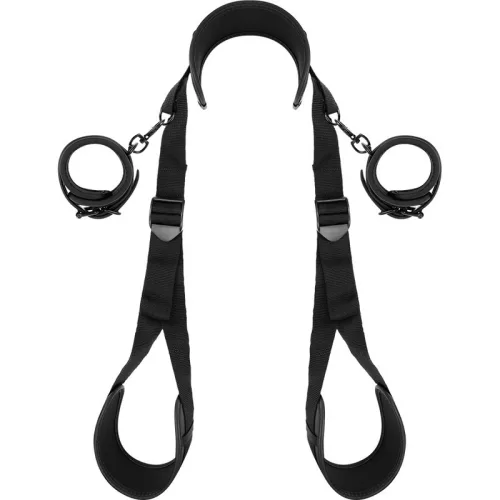 Fetish Submissive – nyitott lábú bilincs prémium neoprénnel