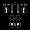 Fetish Submissive – nyitott lábú bilincs prémium neoprénnel