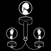 FETISH SUBMISSIVE - prémium vegán bőr nyakék és bilincs