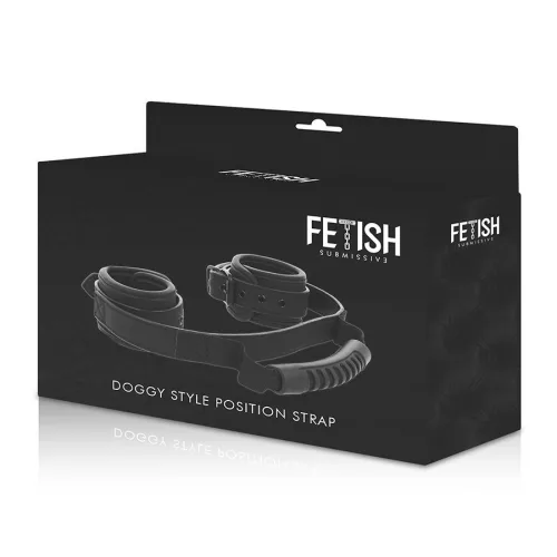 Fetish Submissive – bőr bébi hibrid bilincs kezelővel