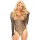 LEG AVENUE - érzéki hosszú ujjú bodysuit fekete színben