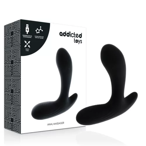 ADDICTED TOYS - vibráló análmasszírozó fekete