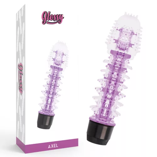GLOSSY - axel vibrátor lila - prémium élvezetért