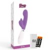 GLOSSY Elvis – prémium nyuszi vibrátor lila színben