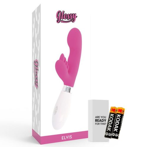 GLOSSY Elvis Pink – prémium nyúl vibrátor érzéki kényelemért