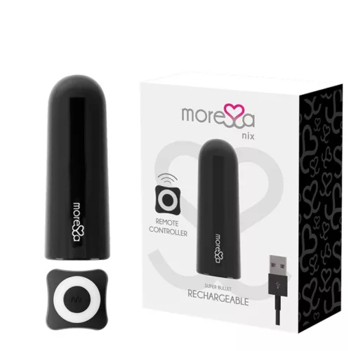 MORESSA NIX – távirányítós prémium vibrátor, fekete