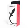 DARKNESS – prémium anális dugó 28 cm fekete szilikonból