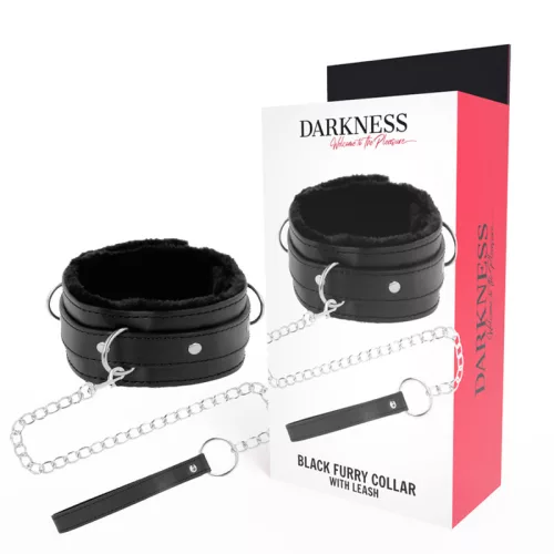 DARKNESS – kényelmes nyaklánc bőr lánccal