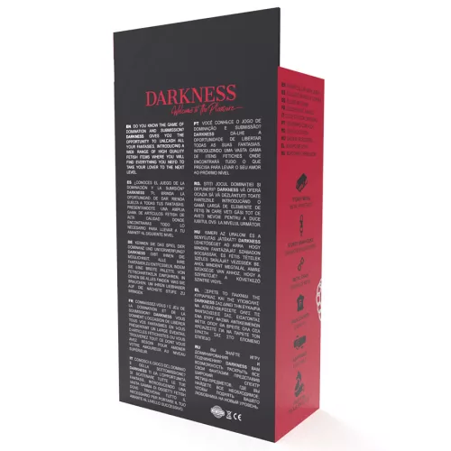 DARKNESS – kényelmes nyaklánc bőr lánccal