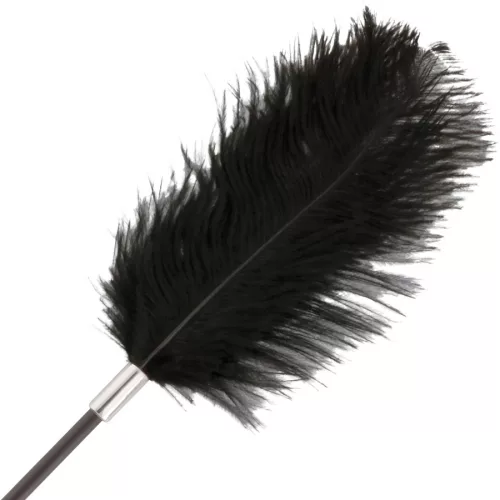 DARKNESS – feketefehér toll ostor 56 cm