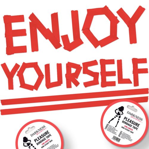 DARKNESS – tapadásmentes piros kötözőszalag 15 m