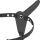 Fetish – fekete szilikon vibrátor prémium hám 15 cm