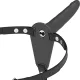 Fetish – fekete szilikon vibrátor prémium hám 15 cm