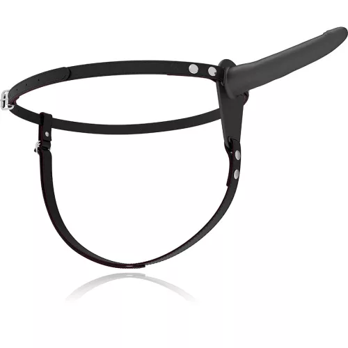 Fetish – fekete szilikon vibrátor prémium hám 15 cm